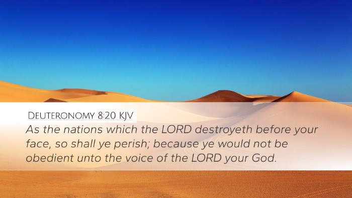 Deuteronomy 8:20 Bible Commentary