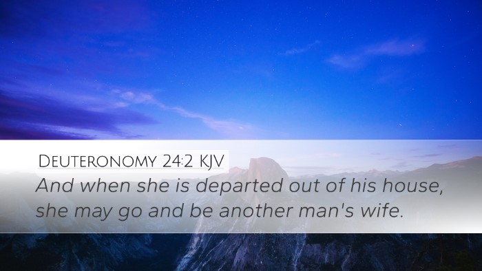 Deuteronomy 24:2 Bible Commentary