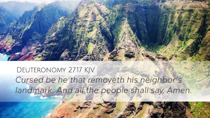 Deuteronomy 27:17 Bible Commentary