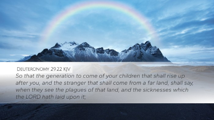 Deuteronomy 29:22 Bible Commentary