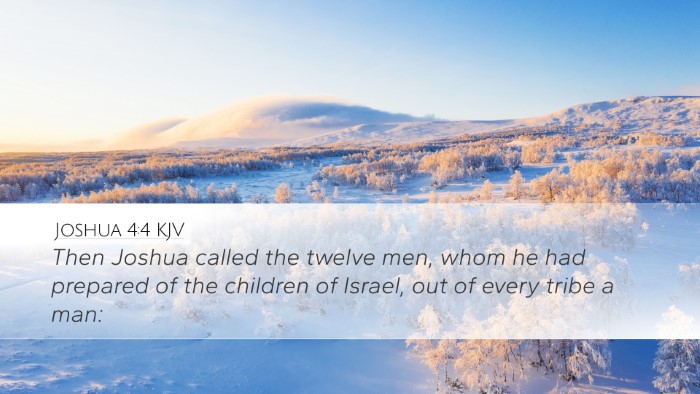 Joshua 4:4 Bible Commentary