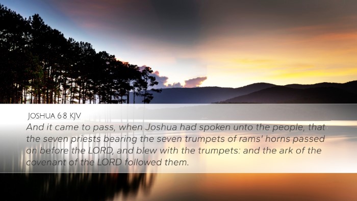 Joshua 6:8 Bible Commentary