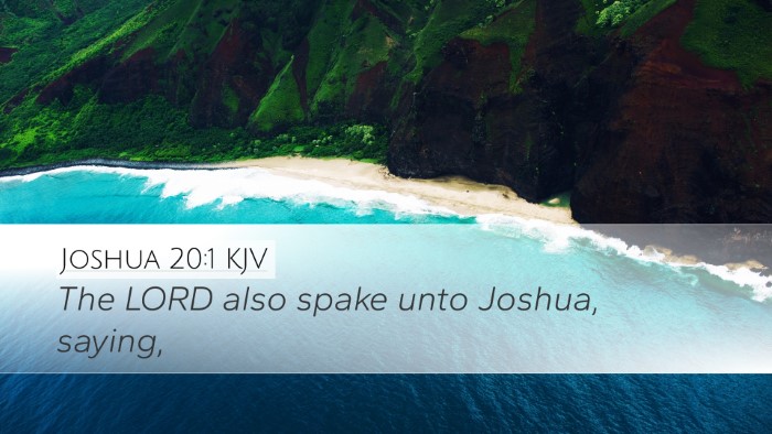 Joshua 20:1 Bible Commentary