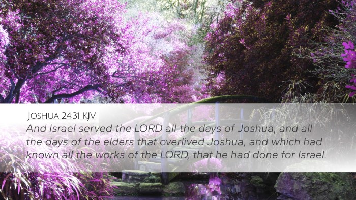 Joshua 24:31 Bible Commentary