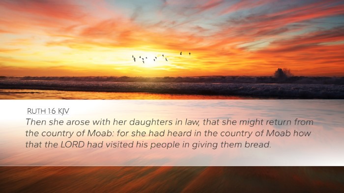 Ruth 1:6 Bible Commentary