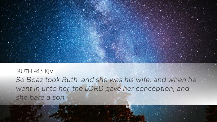 Ruth 4:13 Bible Commentary