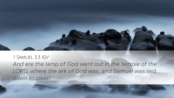 1 Samuel 3:3 Bible Commentary