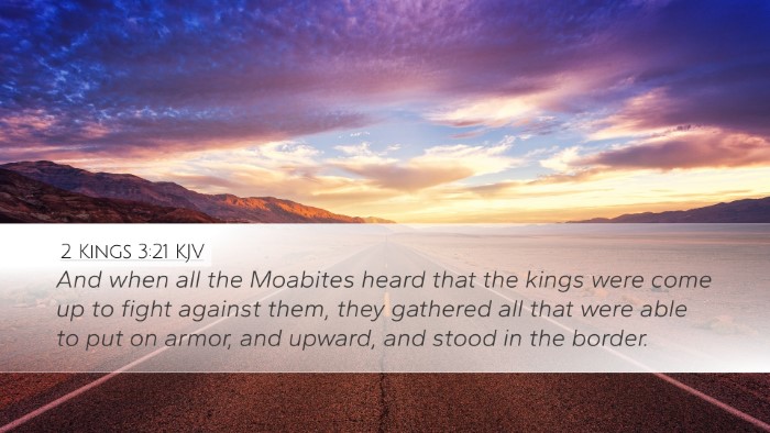 2 Kings 3:21 Bible Commentary