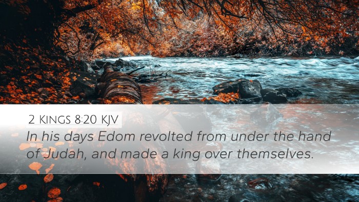 2 Kings 8:20 Bible Commentary