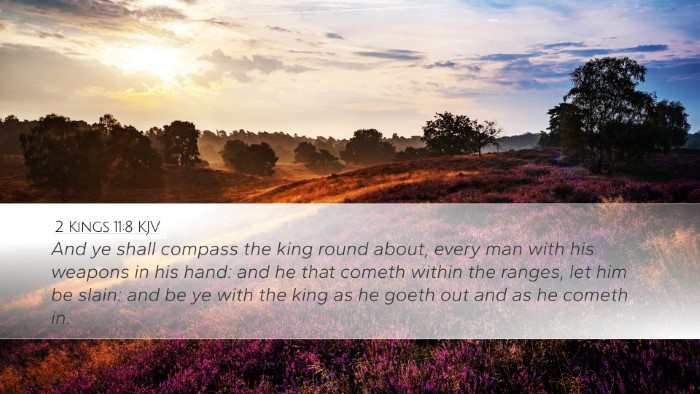 2 Kings 11:8 Bible Commentary