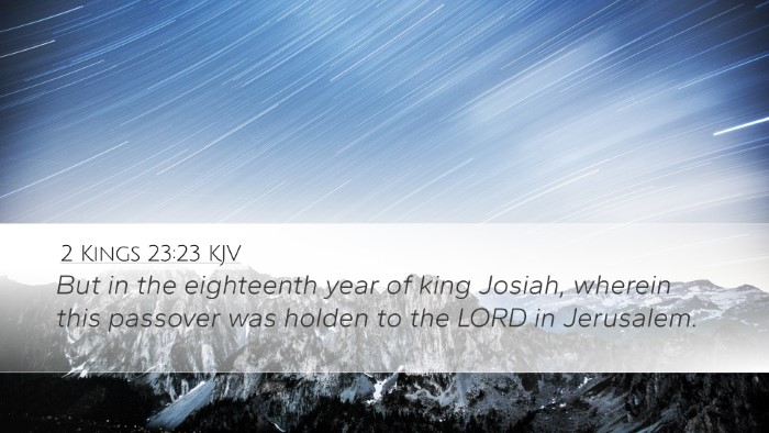 2 Kings 23:23 Bible Commentary