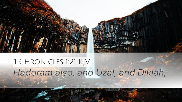 1 Chronicles 1:21 Bible Commentary