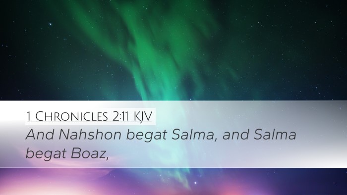 1 Chronicles 2:11 Bible Commentary