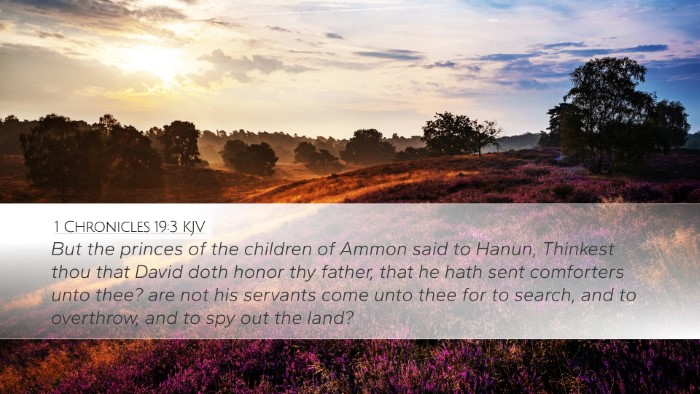 1 Chronicles 19:3 Bible Commentary