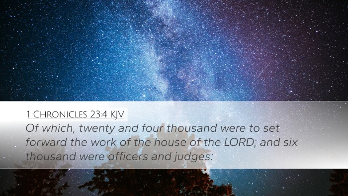 1 Chronicles 23:4 Bible Commentary