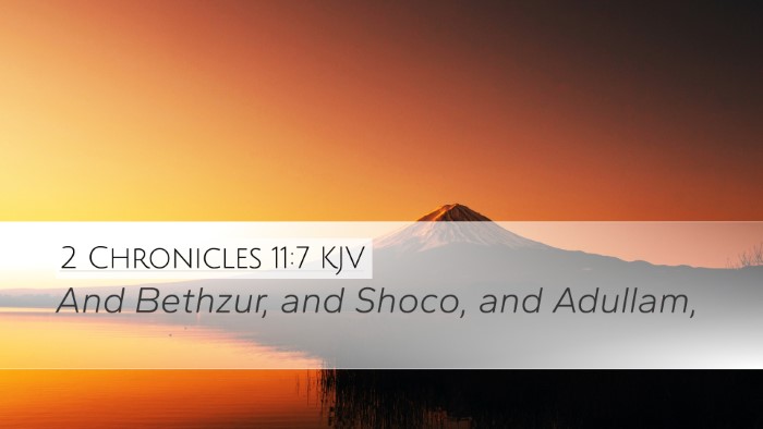 2 Chronicles 11:7 Bible Commentary