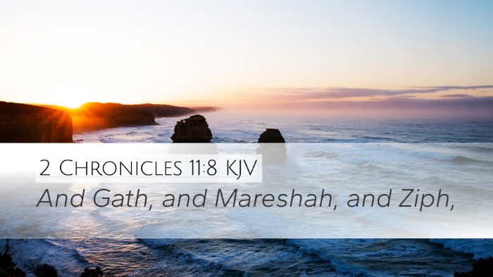 2 Chronicles 11:8 Bible Commentary