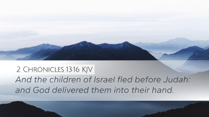 2 Chronicles 13:16 Bible Commentary