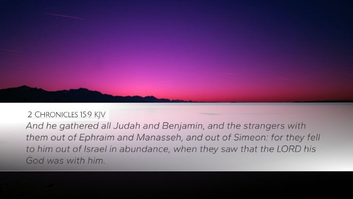 2 Chronicles 15:9 Bible Commentary