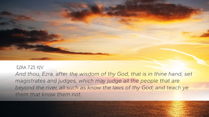 Ezra 7:25 Bible Commentary