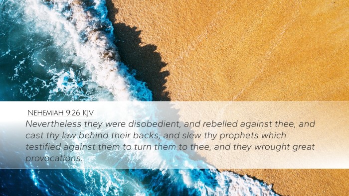 Nehemiah 9:26 Bible Commentary