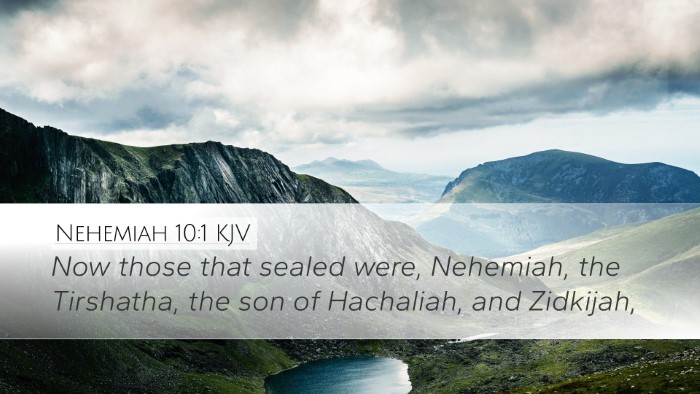 Nehemiah 10:1 Bible Commentary