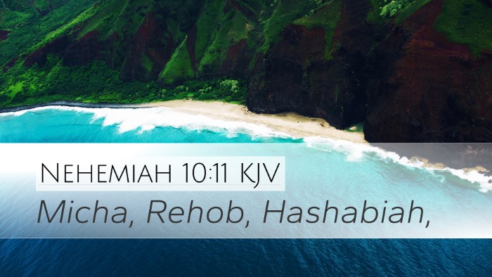 Nehemiah 10:11 Bible Commentary