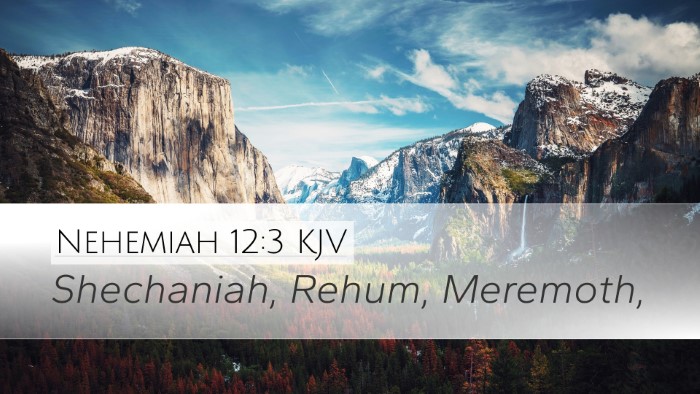 Nehemiah 12:3 Bible Commentary