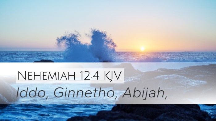 Nehemiah 12:4 Bible Commentary