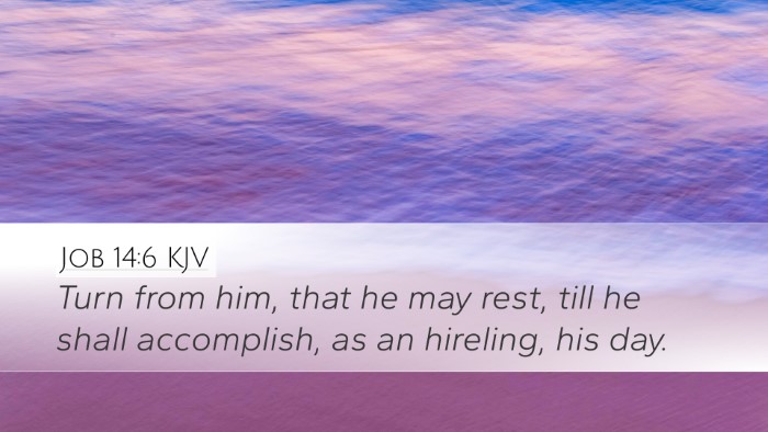 Job 14:6 Bible Commentary