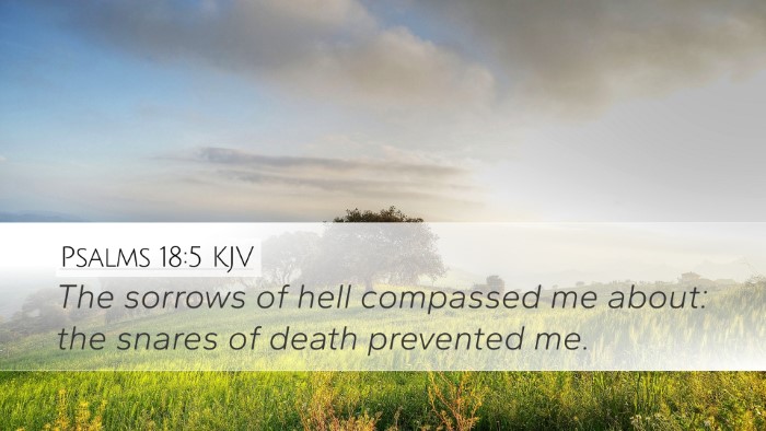 Psalms 18:5 Bible Commentary