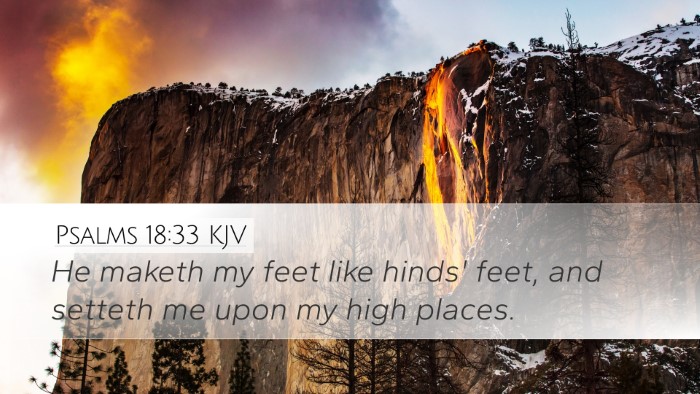 Psalms 18:33 Bible Commentary