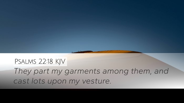 Psalms 22:18 Bible Commentary