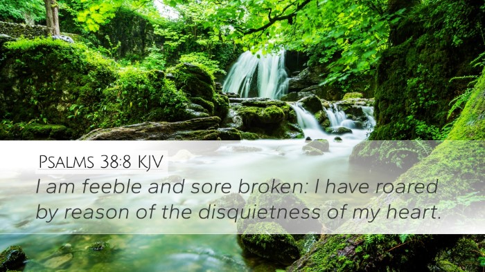 Psalms 38:8 Bible Commentary