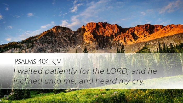 Psalms 40:1 Bible Commentary