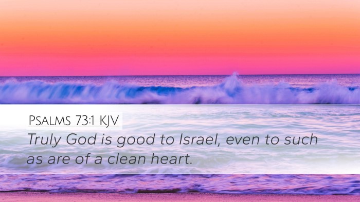 Psalms 73:1 Bible Commentary