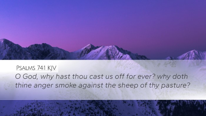 Psalms 74:1 Bible Commentary