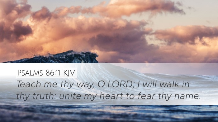 Psalms 86:11 Bible Commentary