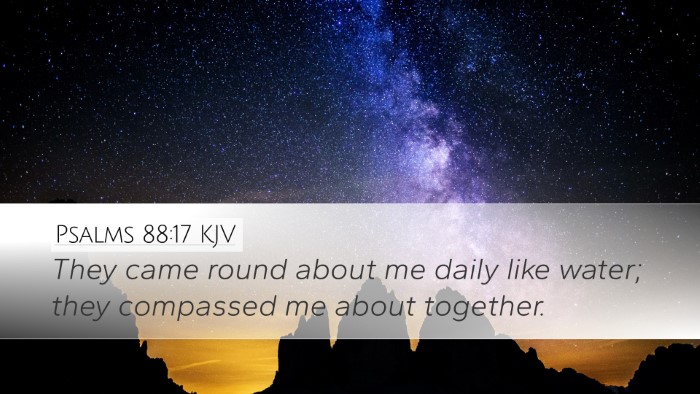 Psalms 88:17 Bible Commentary