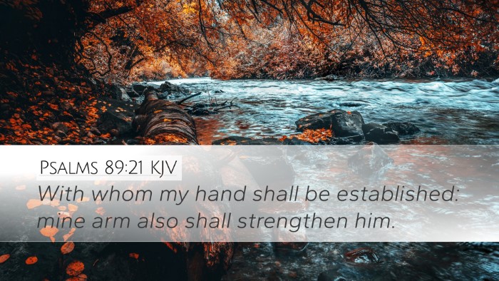 Psalms 89:21 Bible Commentary