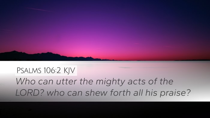 Psalms 106:2 Bible Commentary