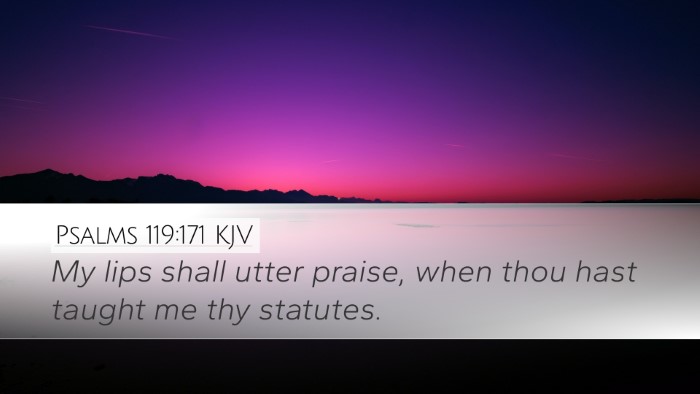 Psalms 119:171 Bible Commentary