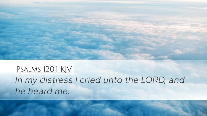 Psalms 120:1 Bible Commentary