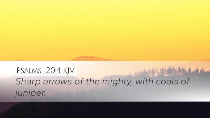 Psalms 120:4 Bible Commentary