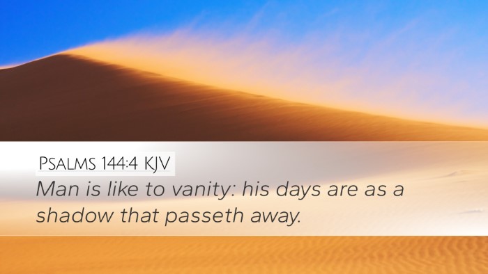 Psalms 144:4 Bible Commentary