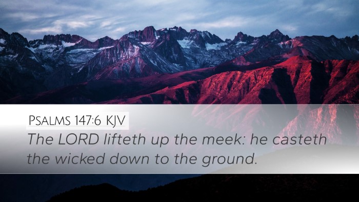 Psalms 147:6 Bible Commentary