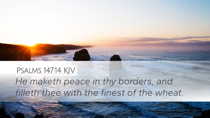 Psalms 147:14 Bible Commentary