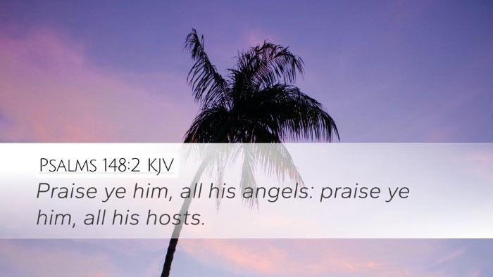 Psalms 148:2 Bible Commentary