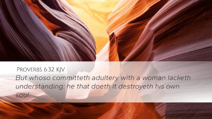 Proverbs 6:32 Bible Commentary