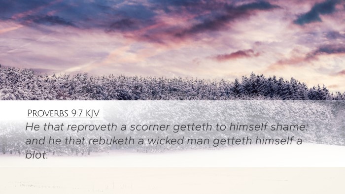 Proverbs 9:7 Bible Commentary